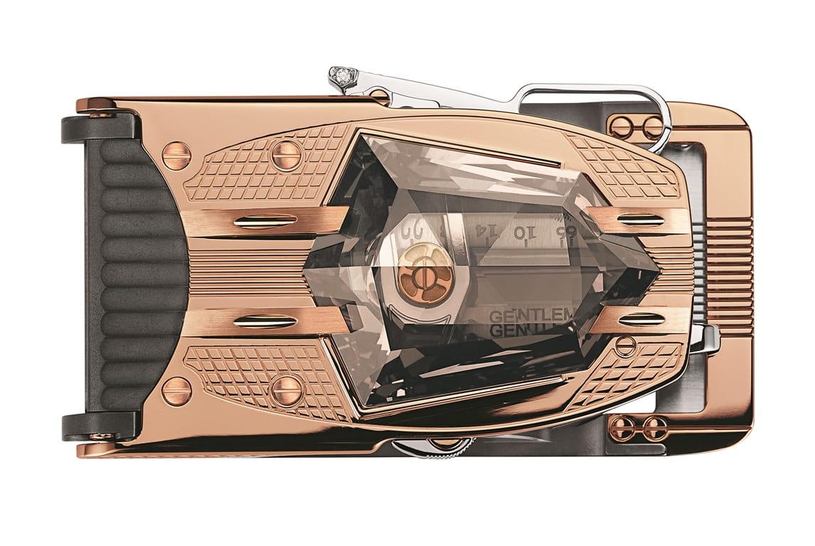 Roland Iten creates mechanical belt buckle featuring a 60.66ct