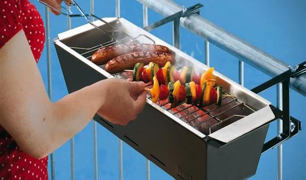 balcony grill bbq handrail