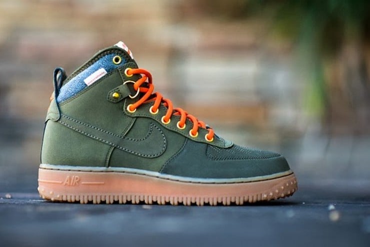 nike air force boots green