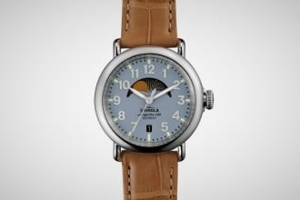 shinola men's moon phase watch