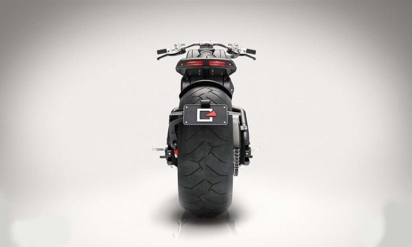 Confederate Motorcycles P51 G2 Combat Fighter Back View