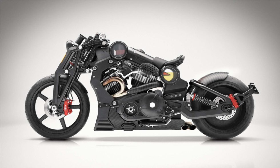 Confederate Motorcycles P51 G2 Combat Fighter Side View