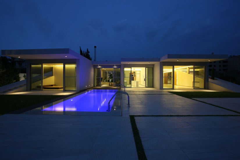 Contemporary Jiyeh Villa in Lebanon Night