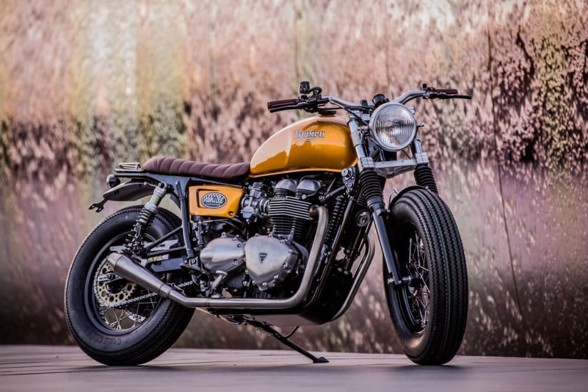 Custom Triumph Thruxton Side View