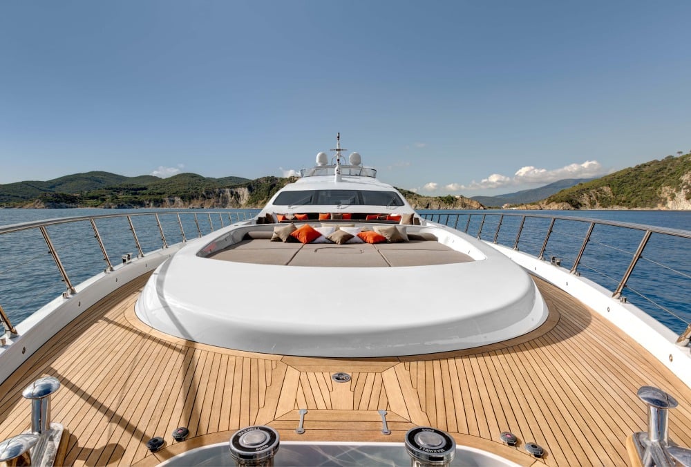 Mangusta 132 Private Yacht Deck