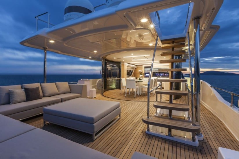 Navetta 28 Luxury Yacht by Custom Line Lower Deck