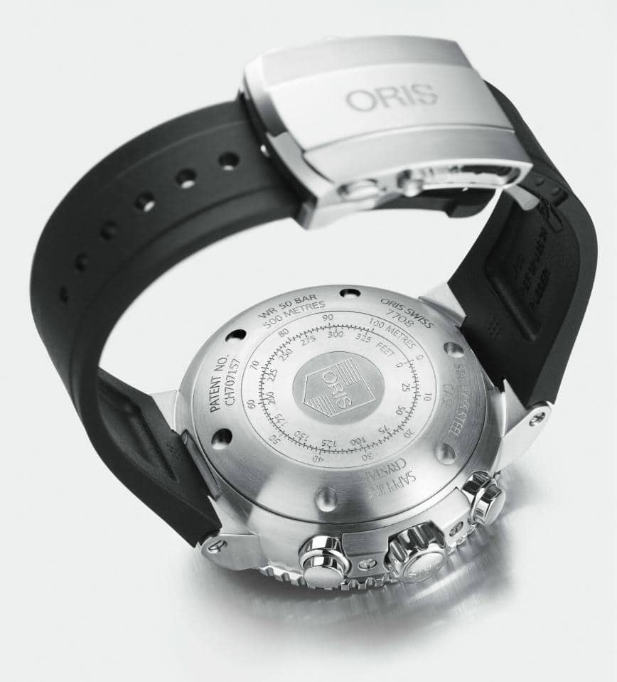 Oris Aquis Depth Gauge Black Rubber Strap