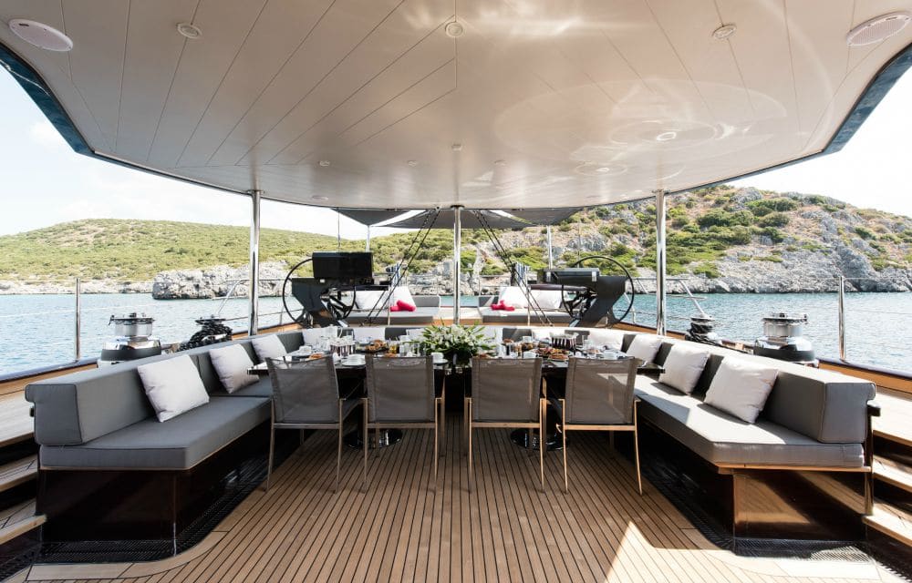 Rox Star Sailing Yacht Seating Area