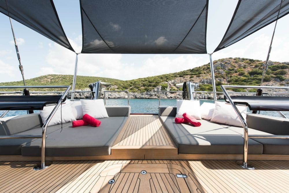 Rox Star Sailing Yacht Sunbathing Area