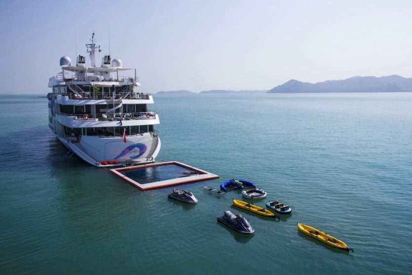 Saluzi Motor Yacht Floating Pool