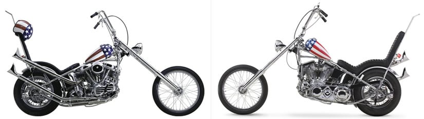 Captain America Motorcycle Side View