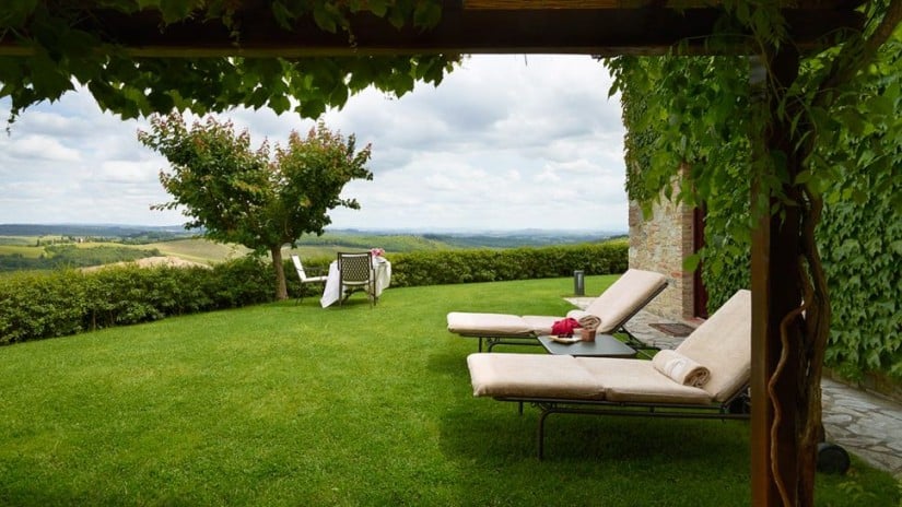 Italy, Hotel Le Fontanelle Lounge Area