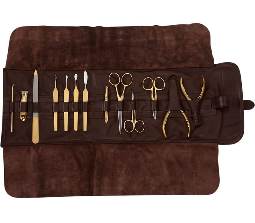 Luxury Manicure Set with 24 Karat Gold Detailing