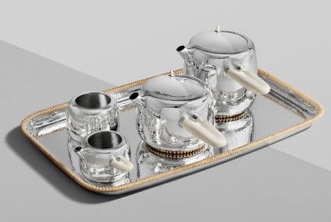 Marc Newson for Georg Jensen Silver Tea Set