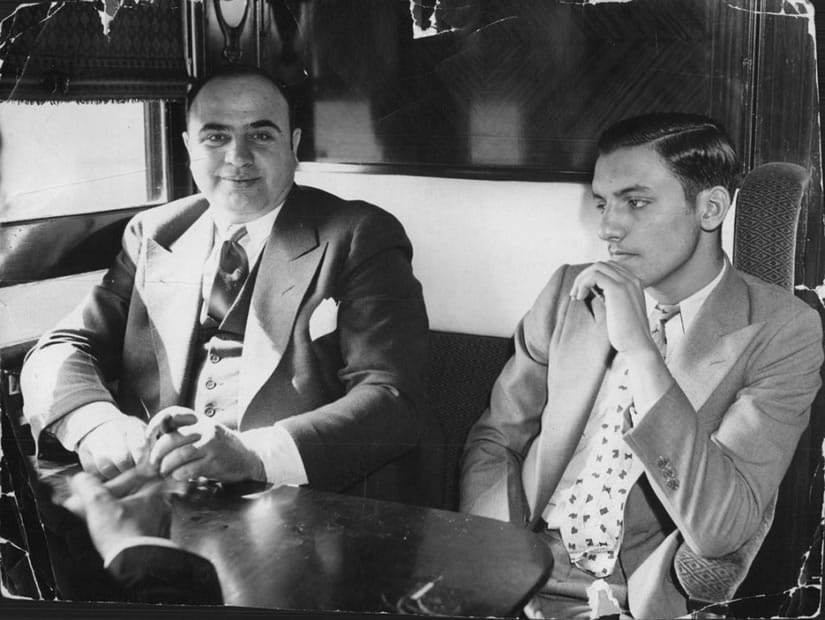 May 1932, Al Capone was transferred to prison for tax evasion