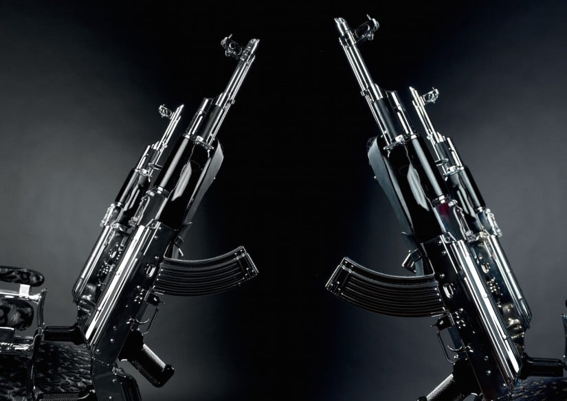 Rainer Weber Chair AK 47 Rifles