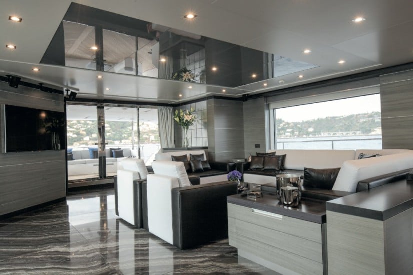 Saloon Iron Man Superyacht by Benetti