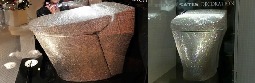 $128,000 Swarovski toilet