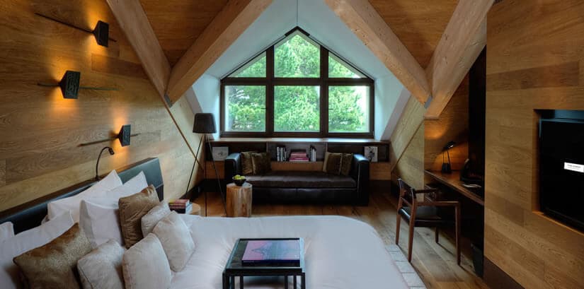 Chedi Andermatt Hotel Bedroom