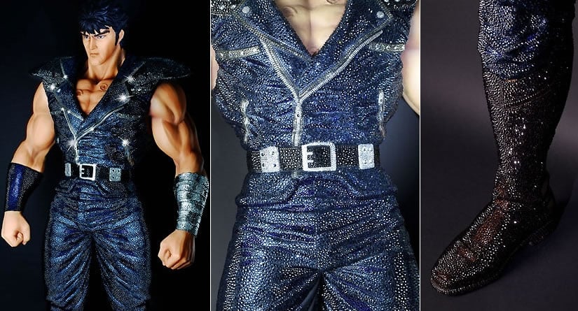 Life-Size Kenshiro Action Figure by Swarovski