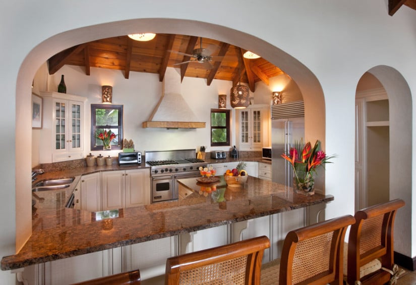 Luxury Sol y Sombra Villa in the Caribbean, Kitchen