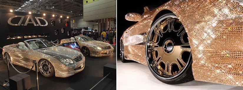 Swarovski Crystal Studded Mercedes-Benz SL600