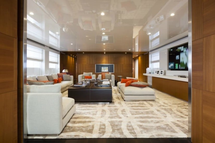 Luxury Superyacht Pachamama, Main Saloon
