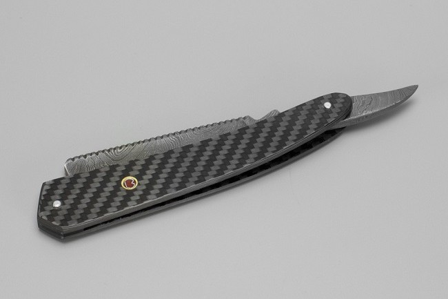Bastion Damascus Steel Straight Razor 2