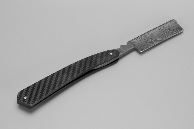 Bastion Damascus Steel Straight Razor 3