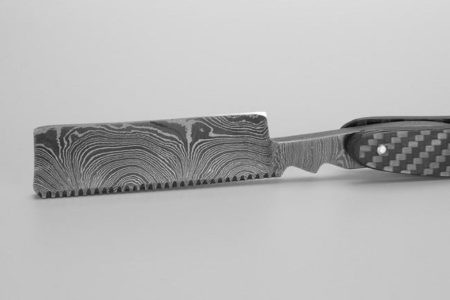 Bastion Damascus Steel Straight Razor 4