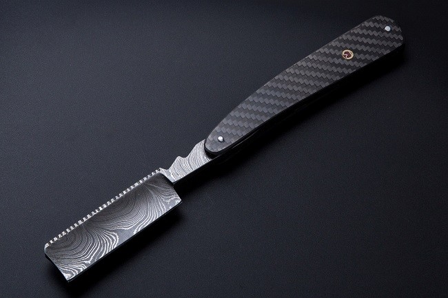 Bastion Damascus Steel Straight Razor 6