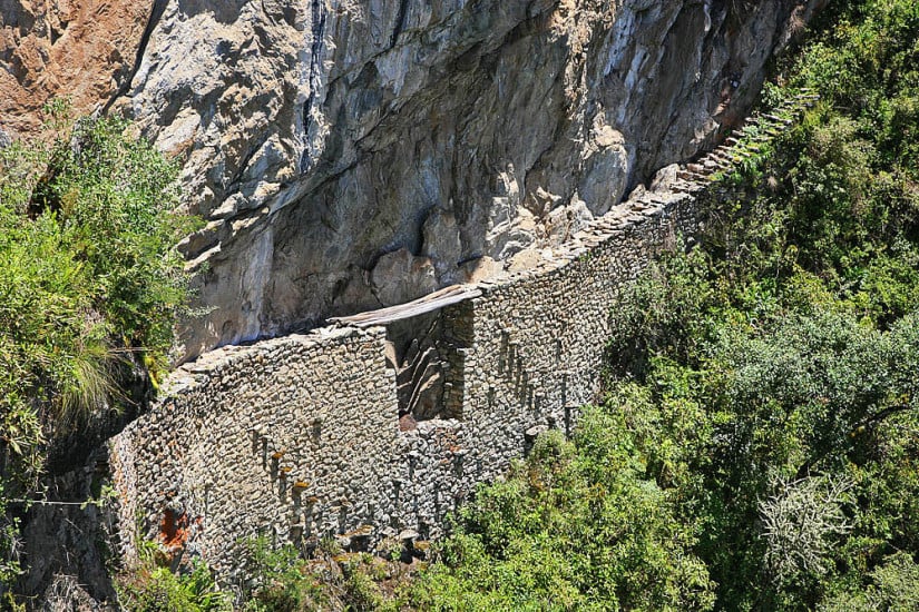 Inca Drawbridge - Machu Picchu Peru