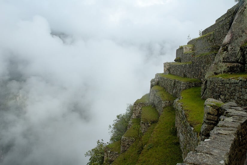 Terraced fields in the upper agricultural sector
