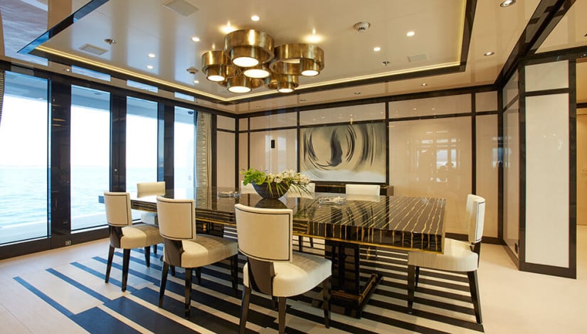 Dining Area, Madame Kate Luxury Yacht