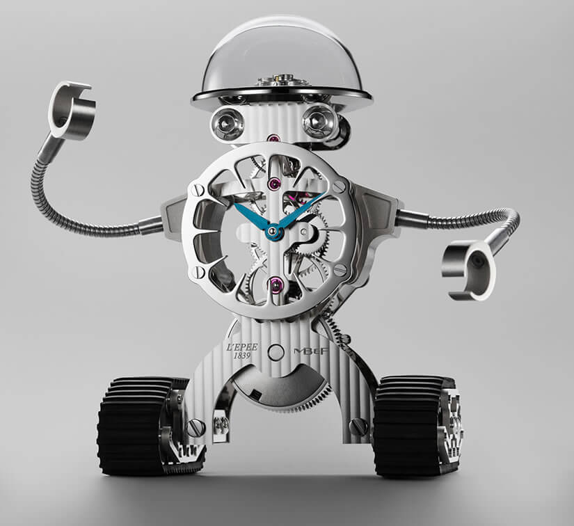 Luxury Sherman Robot Desk Clock