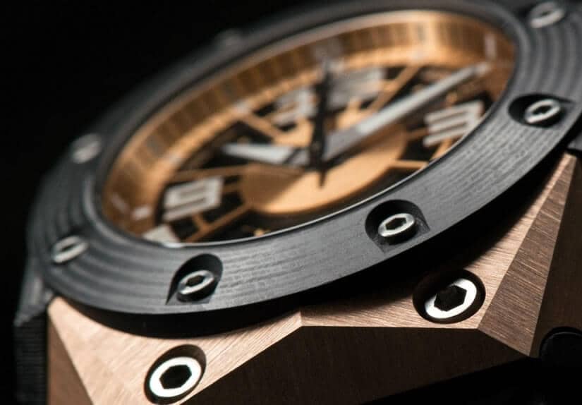 Oktopus Moon Gold 3DTP Carbon Watch