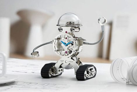 Palladium Plating, MB&F Sherman Robot Desk Clock