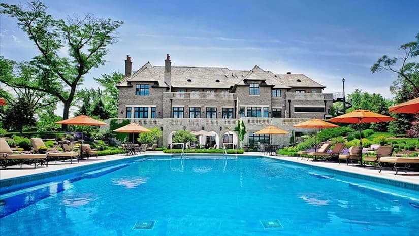 Swimming Pool, French Provincial Mansion