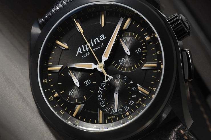 Alpiner 4 Black Flyback Manufacture Chronograph 5