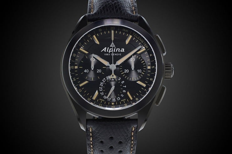 Alpiner 4 Black Flyback Manufacture Chronograph 6