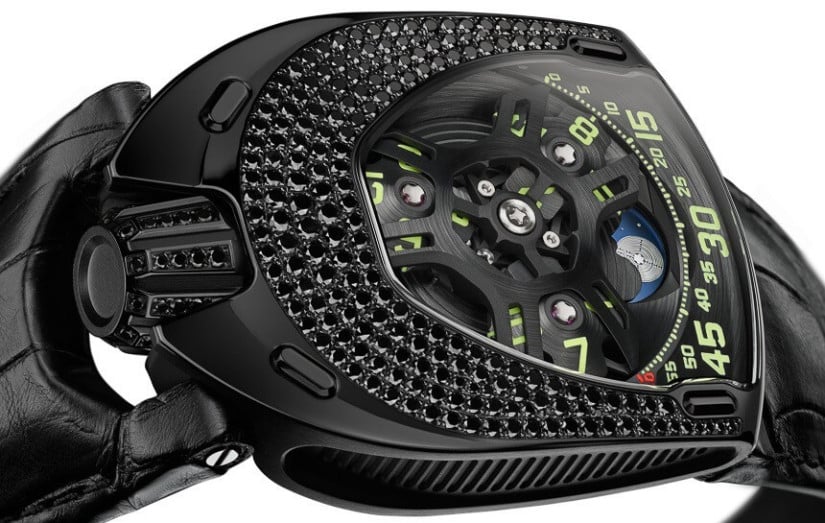 Black Urwerk-UR-106 Lotus Watch