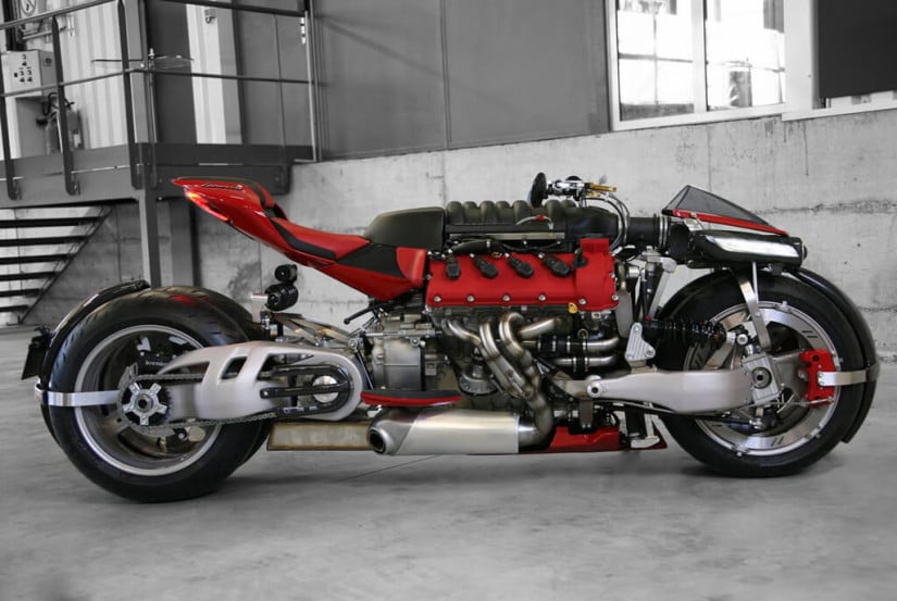 Lazareth LM 847 Motorcycle, Back View