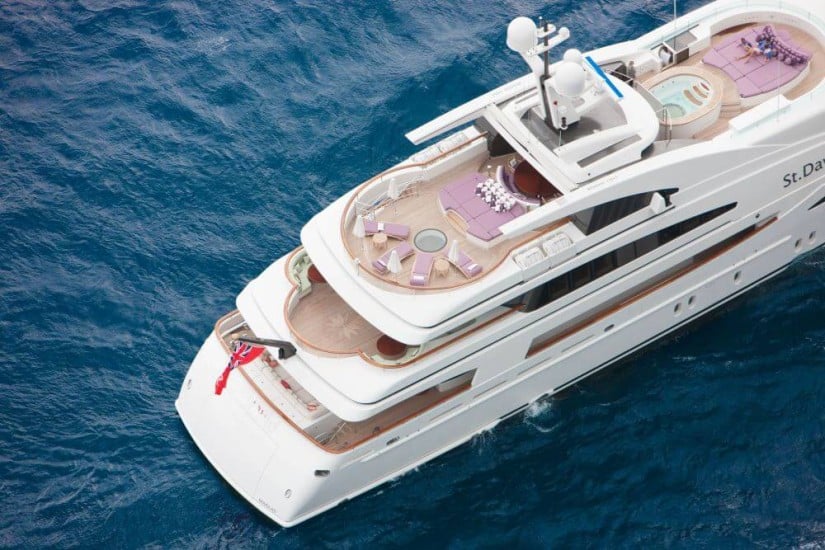 Top View St. David Superyacht