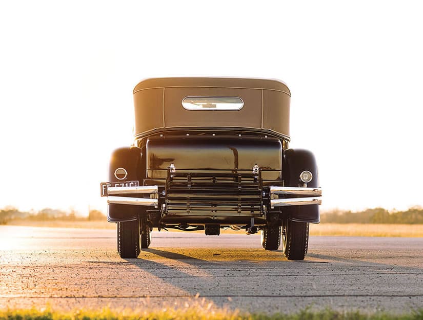 Back View, 1931 Stutz DV-32 Convertible Victoria by Rollston