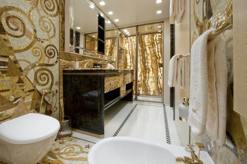 Bathroom, Scorpion Superyacht by Sanlorenzo