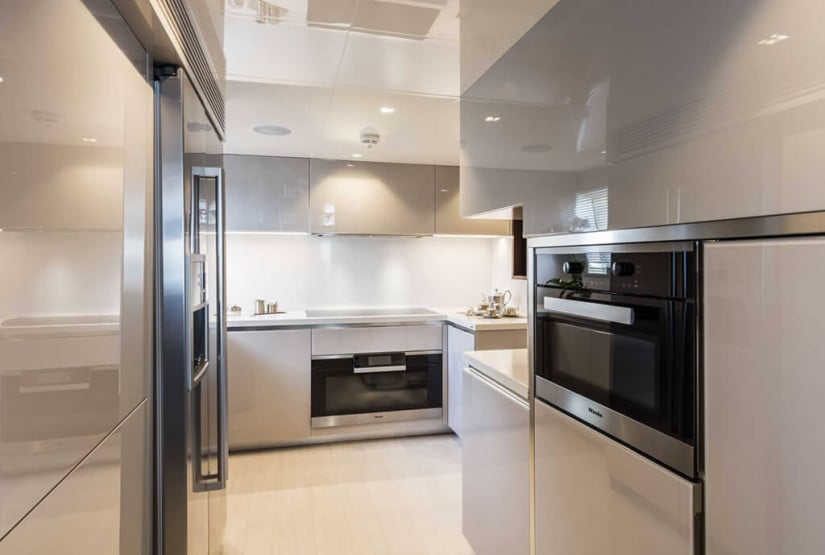 Custom Line 108 Luxury Yacht, Kitchen