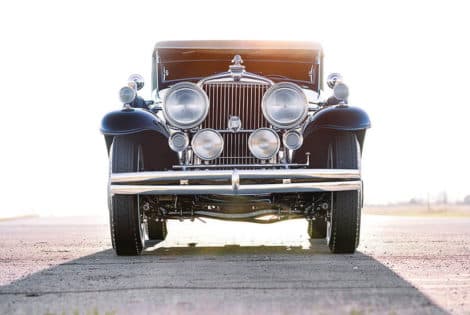 Front View, 1931 Stutz DV-32 Convertible Victoria by Rollston