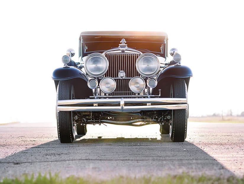 Front View, 1931 Stutz DV-32 Convertible Victoria by Rollston