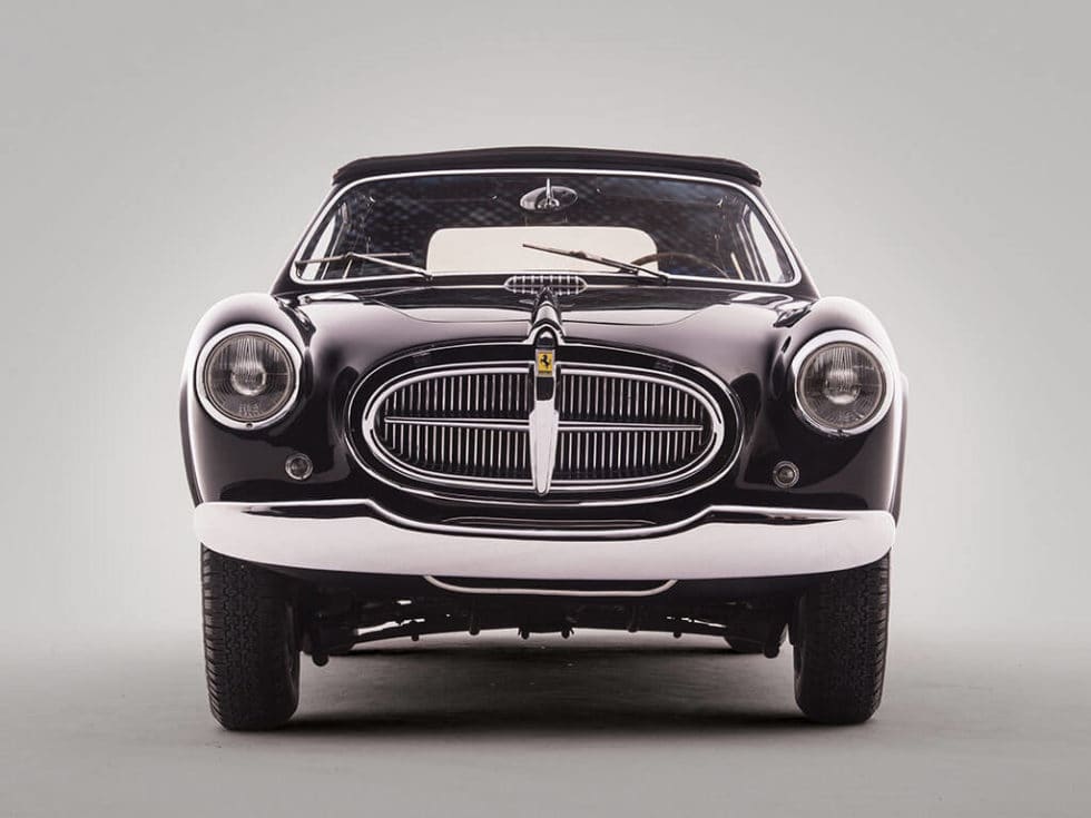 Front View, Rare 1952 Ferrari 212 Inter Cabriolet by Vignale