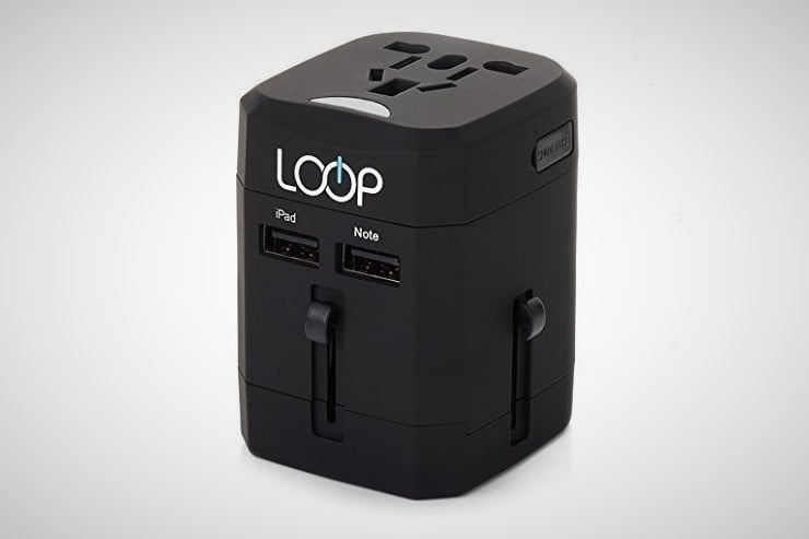 LOOP World Travel Adapter with USB Charging Ports